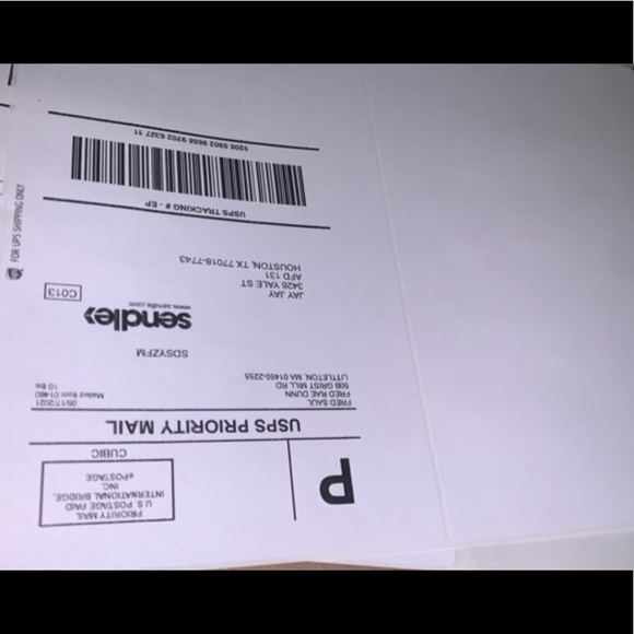 Ups SHIPPING LABELS 1/2 sheet  -inkjet printer (regular printers) half sheet - Picture 9 of 9